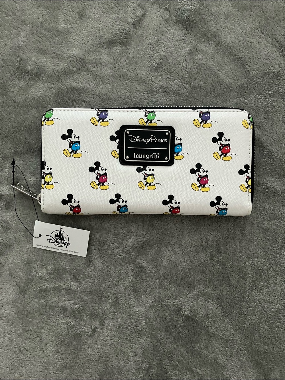 Loungefly Disney Parks White Mickey Mouse Rainbow Wallet